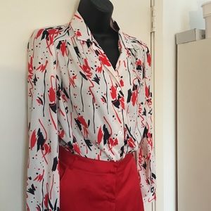 Vintage Button Down Blouse White